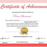 Achievement Certificate Template 08 – Word Templates Intended For Downloadable Certificate Templates For Microsoft Word