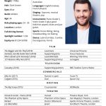 Acting Cv Template With Example Content (Free, Microsoft Word) Within Theatrical Resume Template Word