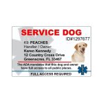 Addictionary In Service Dog Certificate Template