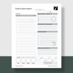 Adhd Planner Printable Template Daily Schedule Printable – Etsy In Daily Report Card Template For Adhd