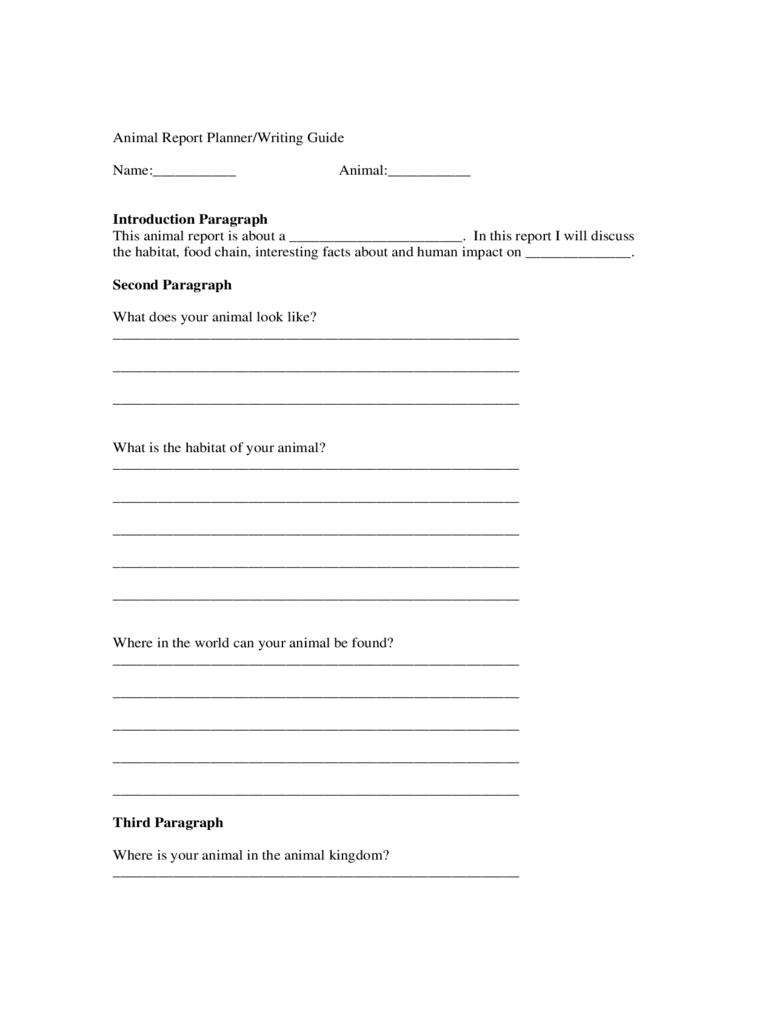 Animal Report Template – 5 Free Templates In Pdf, Word, Excel Download Intended For Animal Report Template