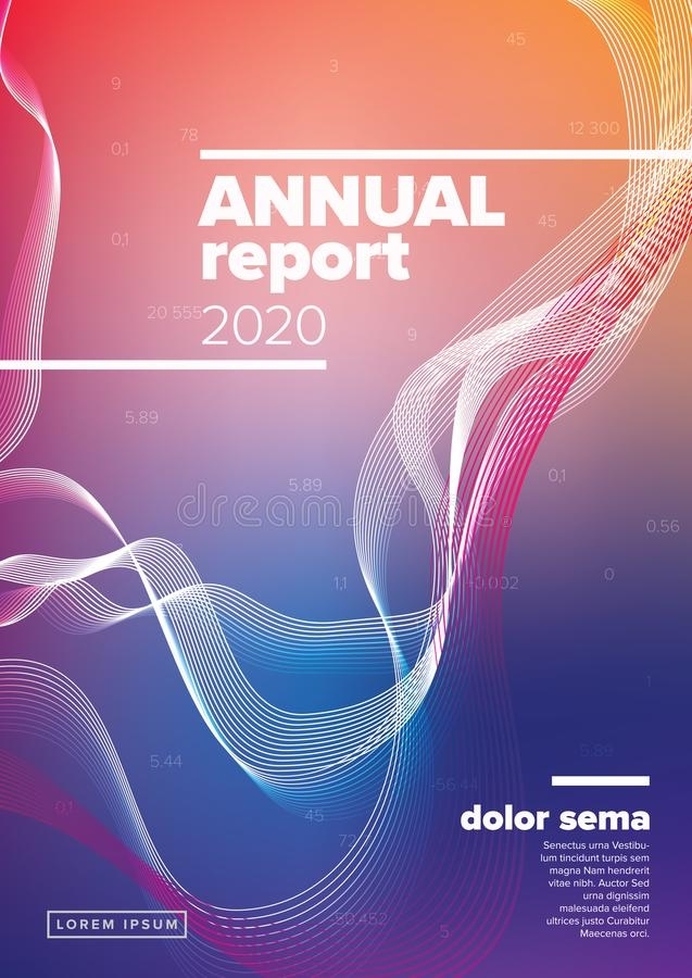 Annual Report Cover Template Stock Vector - Illustration Of Concept pertaining to Cover Page For Report Template