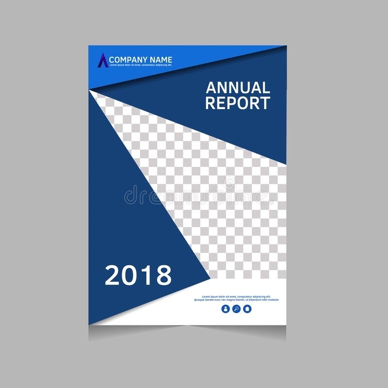 Annual Report, Pamphlet, Presentation, Brochure. Front Page, Book Cover With Report Front Page Template