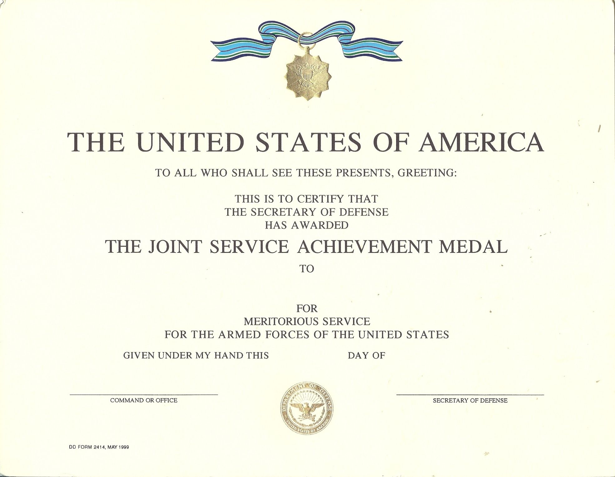 Army Achievement Medal Certificate Template | Emetonlineblog Throughout Army Certificate Of Achievement Template