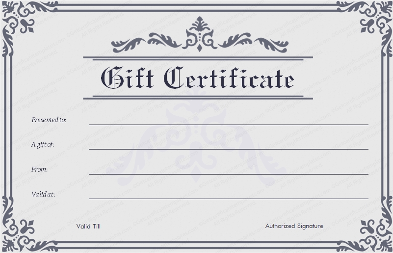 Art Business Gift Certificate Template For Small Certificate Template