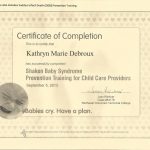 Artifact: Sudden Infant Death Syndrome & Shaken Baby Syndrome – Katy For Baby Death Certificate Template