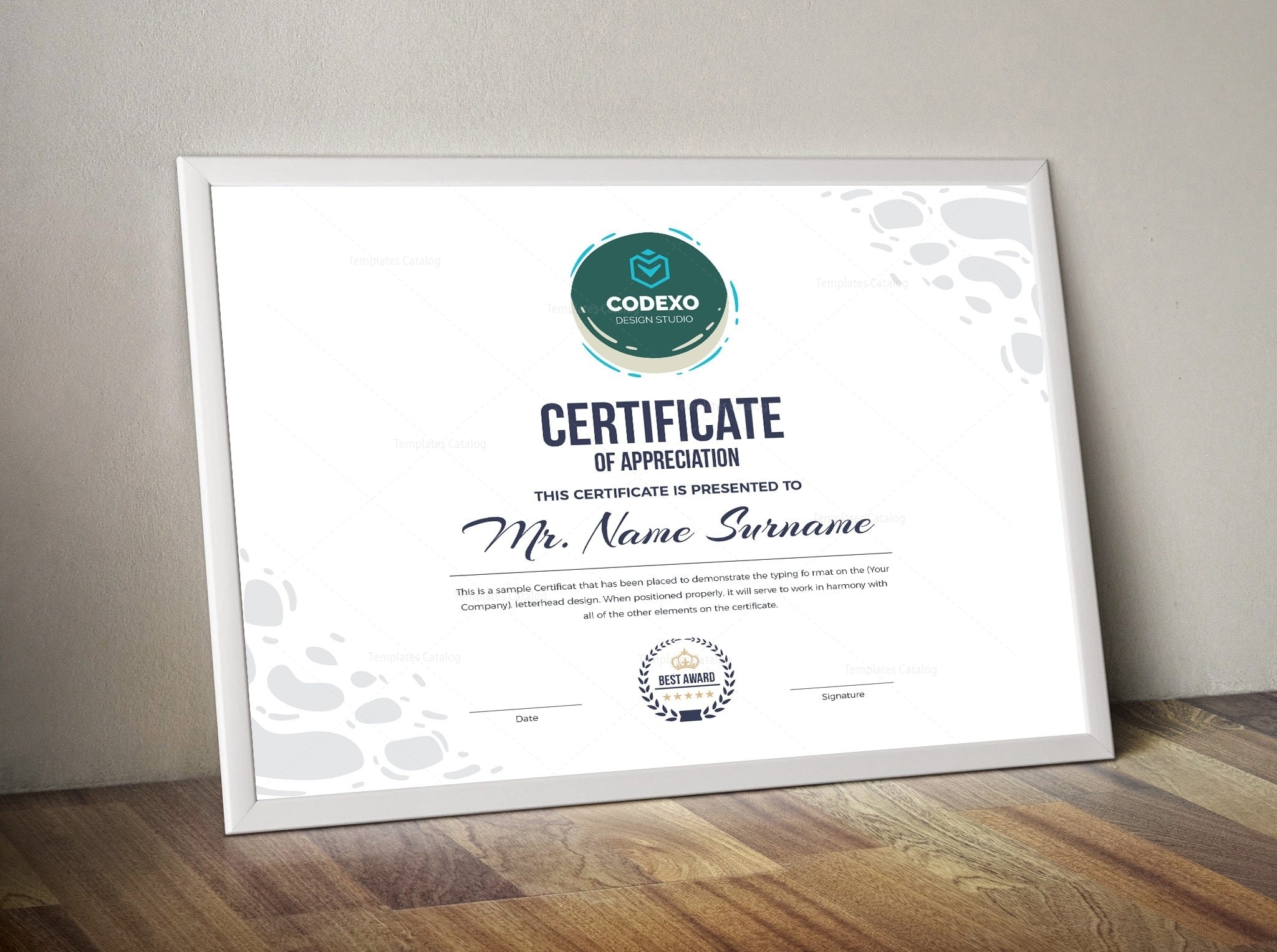 Athena Professional Landscape Certificate Template 000846 - Template With Regard To Landscape Certificate Templates