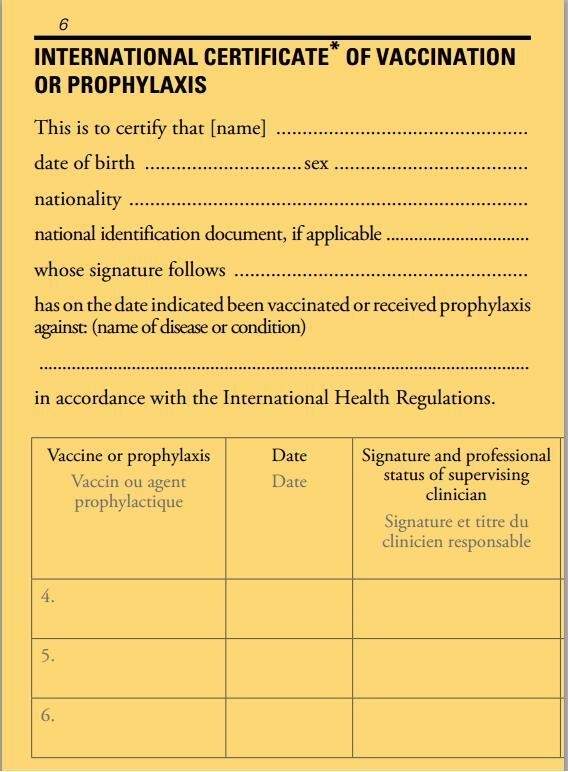Atika Rehman On Twitter: "International Certificate Of Vaccination Or Intended For Certificate Of Vaccination Template