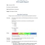 Audit Report Template For Information System Audit Report Template