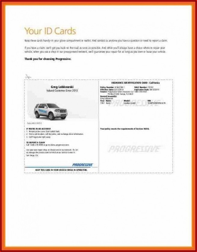 Auto Insurance Id Card Template with Car Insurance Card Template Free