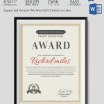 Award Certificate Template – 29+ Download In Pdf, Word, Excel, Psd, Esp Inside Template For Certificate Of Award