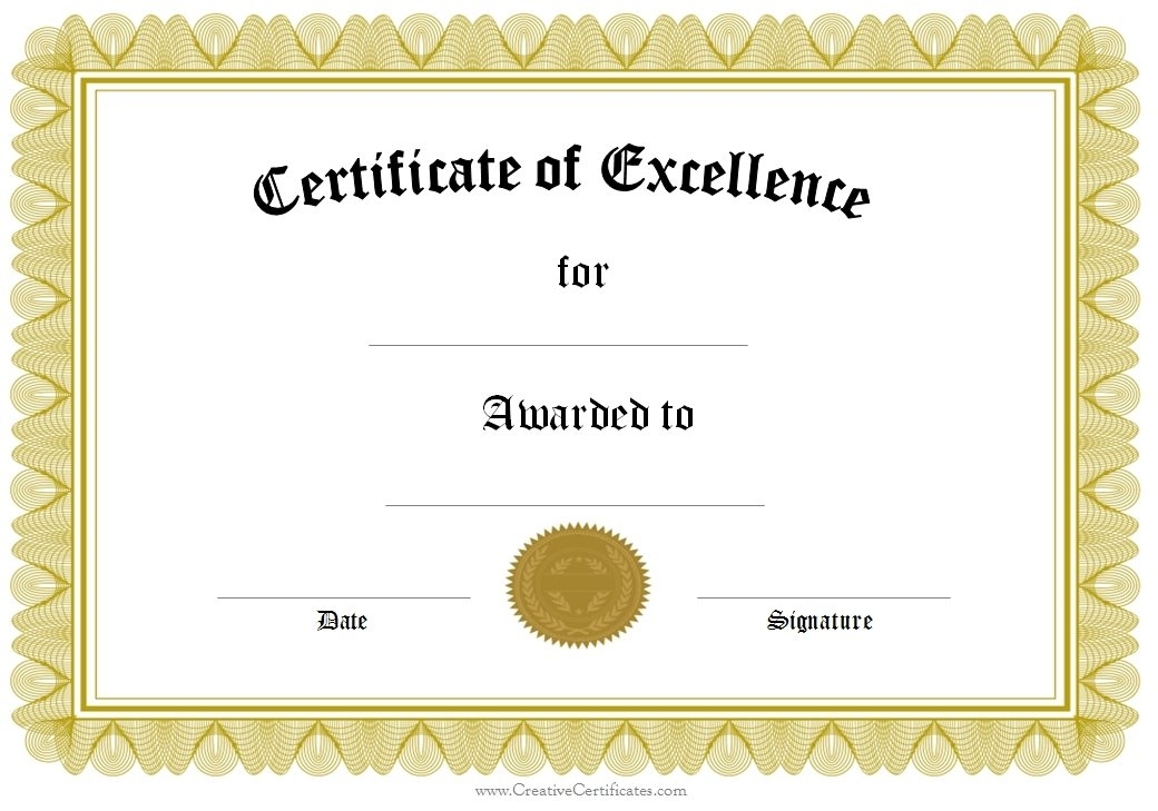 Award Certificate Template Free | Template Business With Scholarship Certificate Template Word