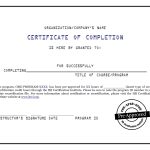 Awesome Construction Certificate Of Completion Template – Fresh For Certificate Of Completion Template Construction
