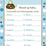 Baby Shower Word Scramble Template : Printable Adventure Mountain Baby with Making Words Template