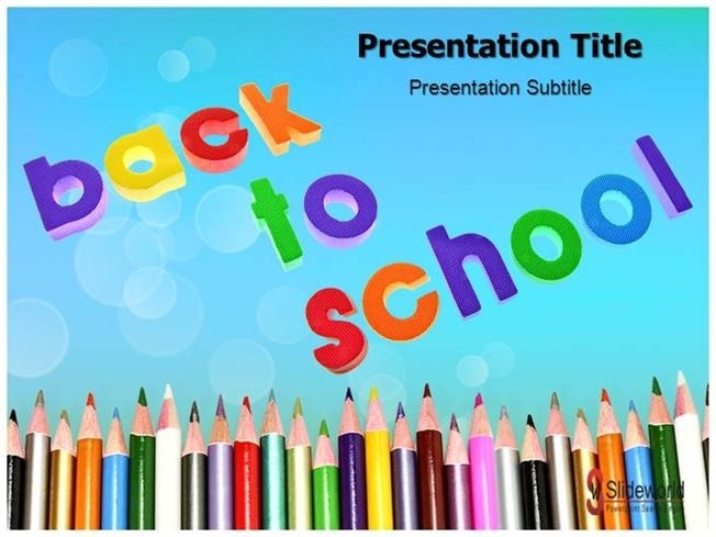 Back To School 1 Powerpoint Template With Back To School Powerpoint Template