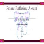 Ballet Certificate Templates [10+ Fancy Designs Free Download] for Dance Certificate Template