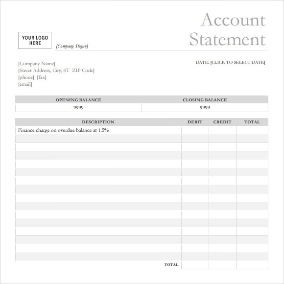 Bank Statement Template – 11+ Free Word, Pdf Document Downloads For Intended For Blank Bank Statement Template Download