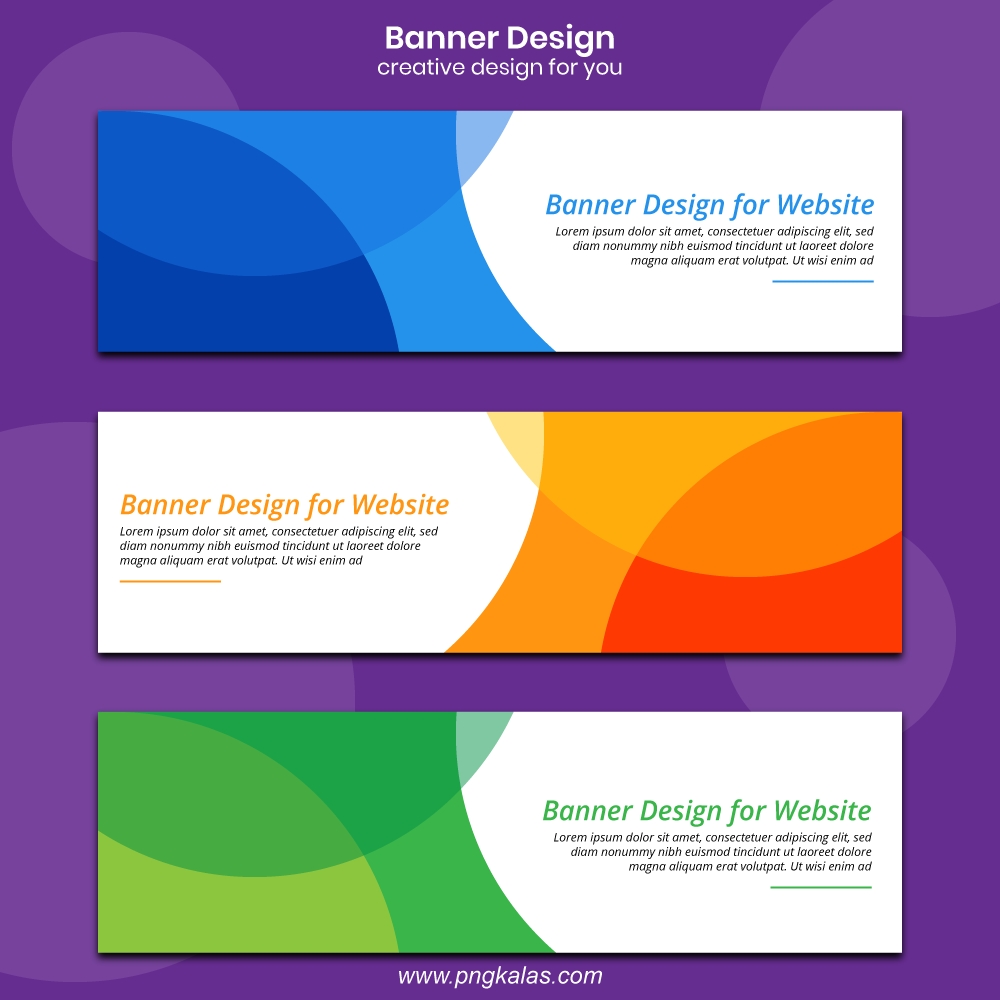 Banner Design For Website | Free Vector Banner Template in Free Online Banner Templates