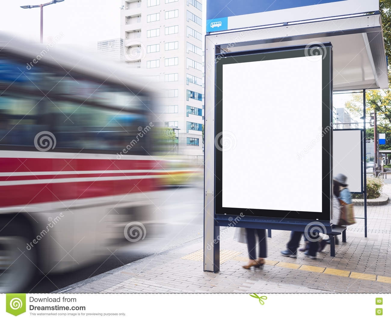Banner Template Media At Bus Shelter Street Signboard Display Stock With Regard To Street Banner Template