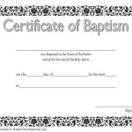 Baptism Certificate Template Word [9+ New Designs Free] Regarding Roman Catholic Baptism Certificate Template
