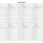 Baseball Lineup Cards Printable | Template Business Psd, Excel, Word, Pdf Regarding Baseball Lineup Card Template
