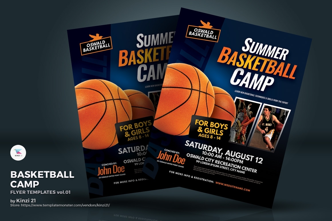 Basketball Camp Flyer – Corporate Identity Template With Regard To Basketball Camp Brochure Template