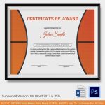 Basketball Certificate Template – 12 Free Word, Pdf, Psd Documents Throughout Athletic Certificate Template