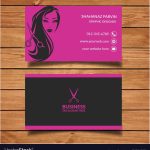 Beauty Salon Business Card Design Templates Vector Image inside Hair Salon Business Card Template