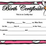 Birth Certificate Template And To Make It Awesome To Read Regarding Official Birth Certificate Template
