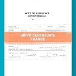 Birth Certificate Translation Template From France (Made By Expert) Regarding Birth Certificate Translation Template