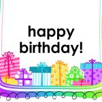 Birthday Card (Gifts On White Background, Half Fold) – Office Templates Pertaining To Microsoft Word Birthday Card Template
