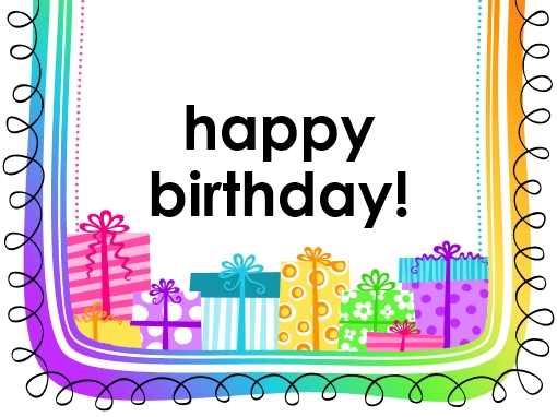 Birthday Card (Gifts On White Background, Half-Fold) - Office Templates pertaining to Microsoft Word Birthday Card Template
