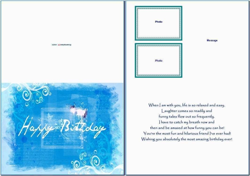 Birthday Card Templates Microsoft Publisher - Cards Design Templates Pertaining To Word Anniversary Card Template