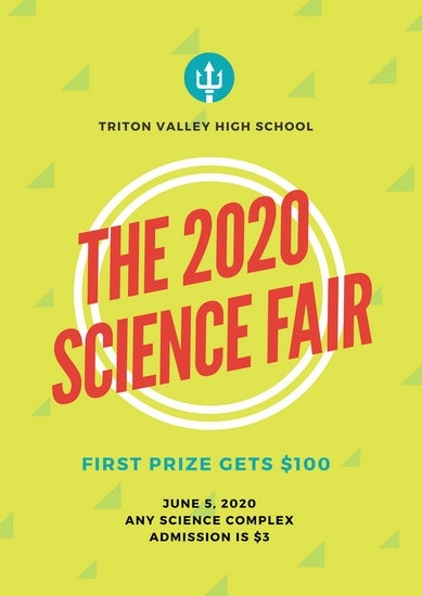 Black And Cyan Modern Science Fair Event Poster – Templates By Canva With Regard To Science Fair Banner Template