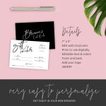 Black And White Gift Voucher Template – Minimal Design Gift Card In Black And White Gift Certificate Template Free