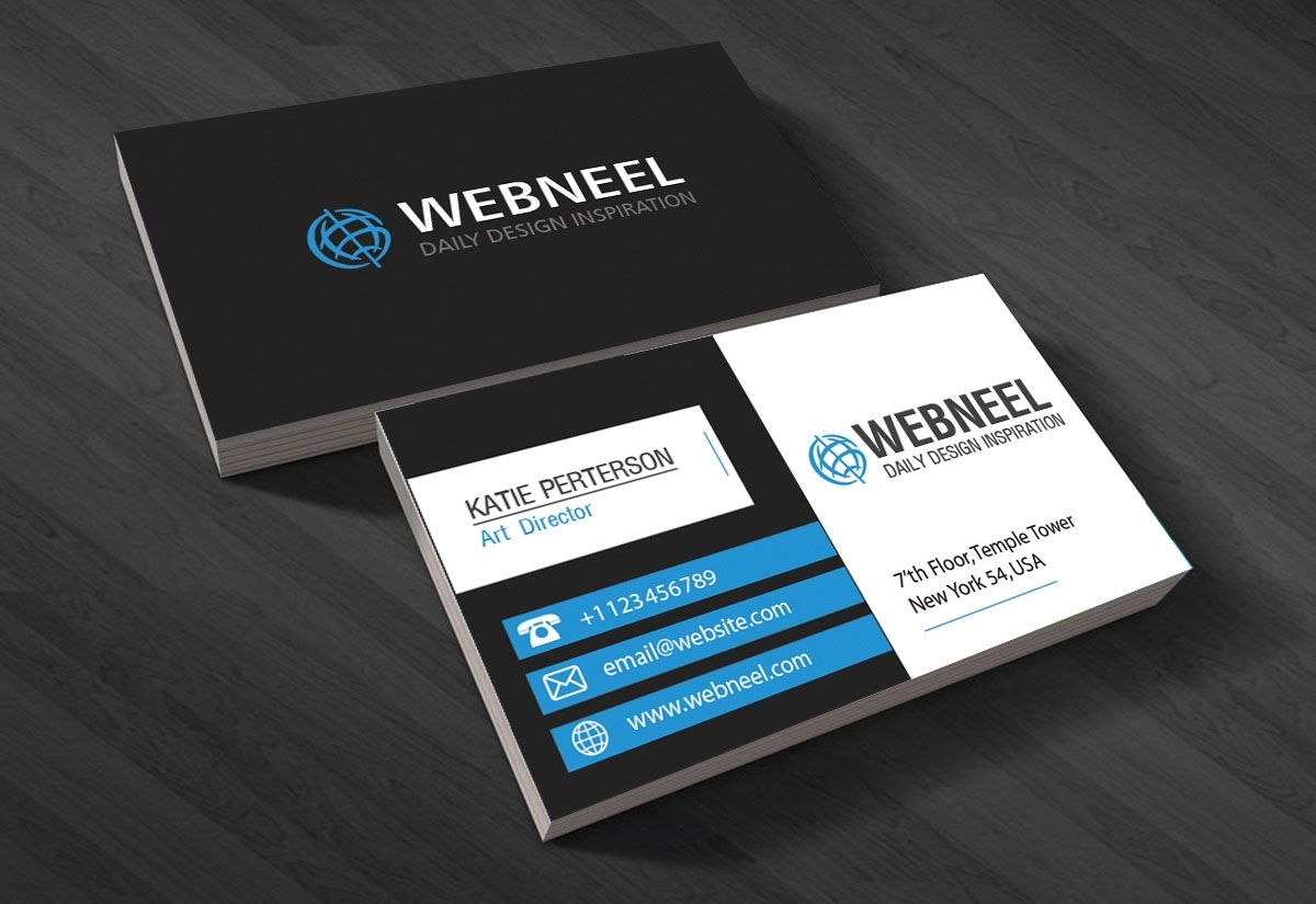 Black Business Card Template Free Download – Freedownload Printing With Regard To Photoshop Cs6 Business Card Template