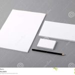 Blank Basic Stationery. Letterhead Flat, Business Card, Envelope Stock Within Business Card Letterhead Envelope Template
