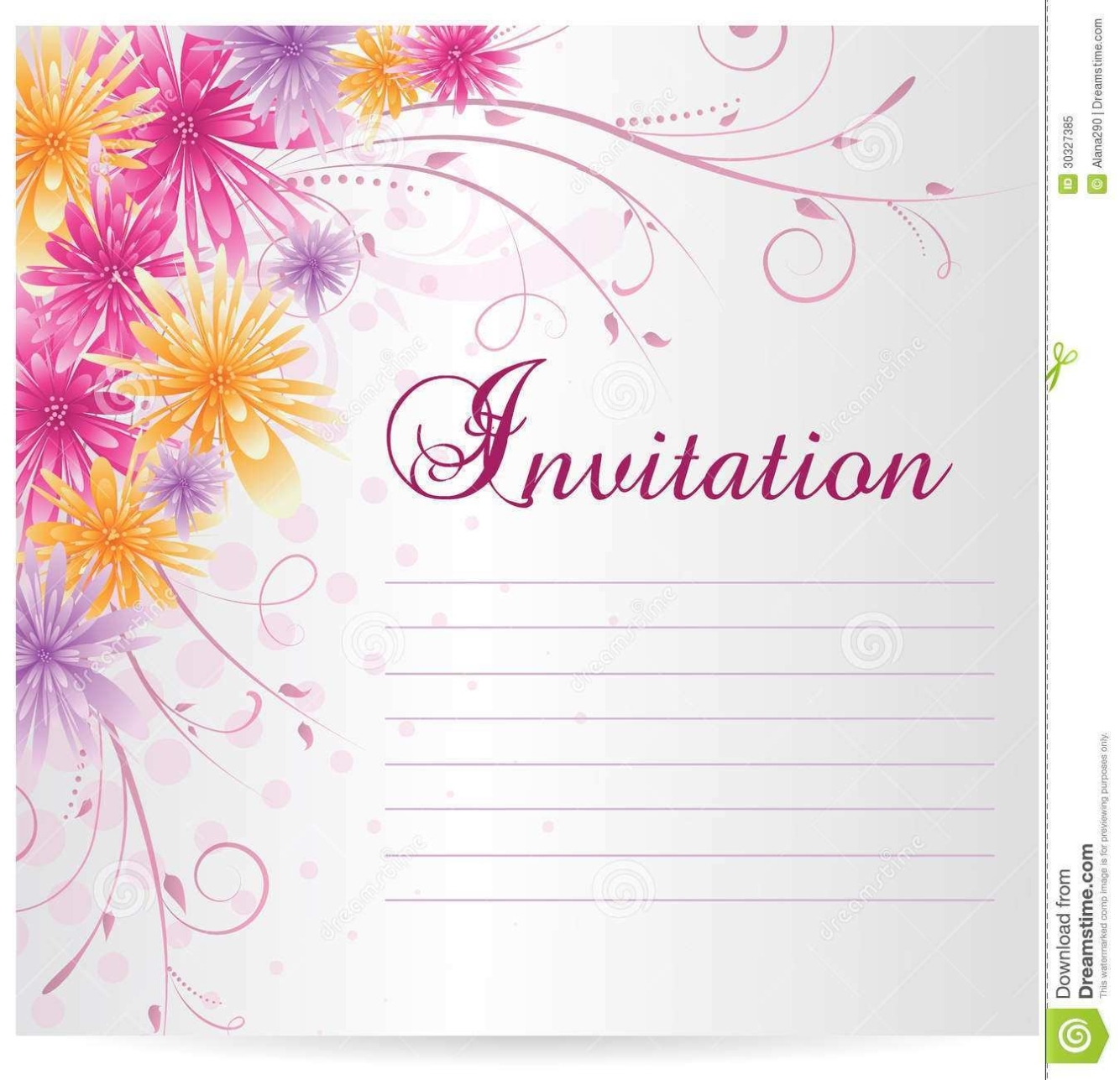 Blank Birthday Invitation Templates For Microsoft Word – Cards Design With Word Anniversary Card Template
