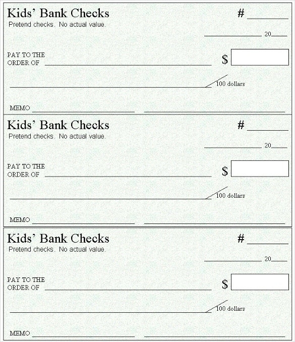 Blank Check Template - 30+ Free Word, Psd, Pdf &amp; Vector Formats for Large Blank Cheque Template