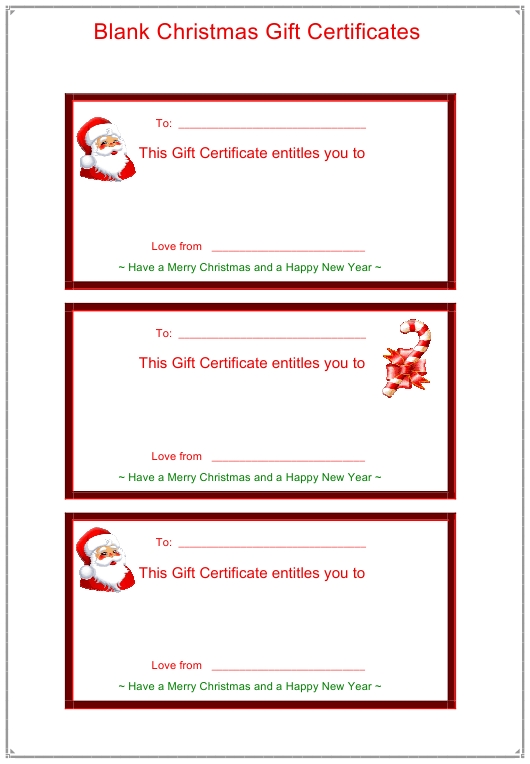 Blank Christmas Gift Certificate Template Download Printable Pdf With Regard To Christmas Gift Certificate Template Free Download