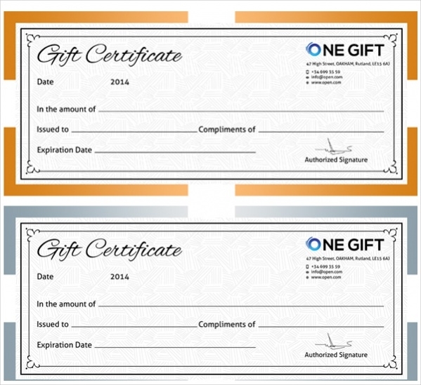Blank Gift Certificate | Template Business Throughout Gift Certificate Log Template