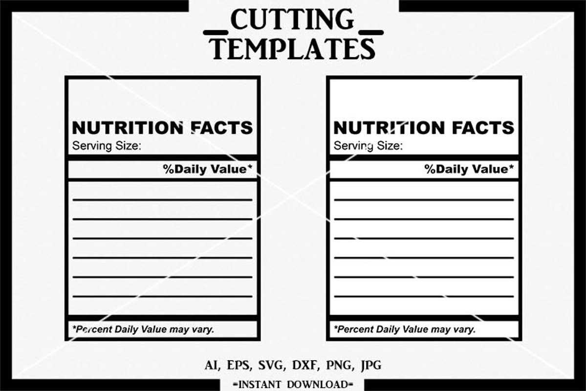 Blank Nutrition Facts Label Template Word Doc - Nutrition Label With Regard To Blank Food Label Template
