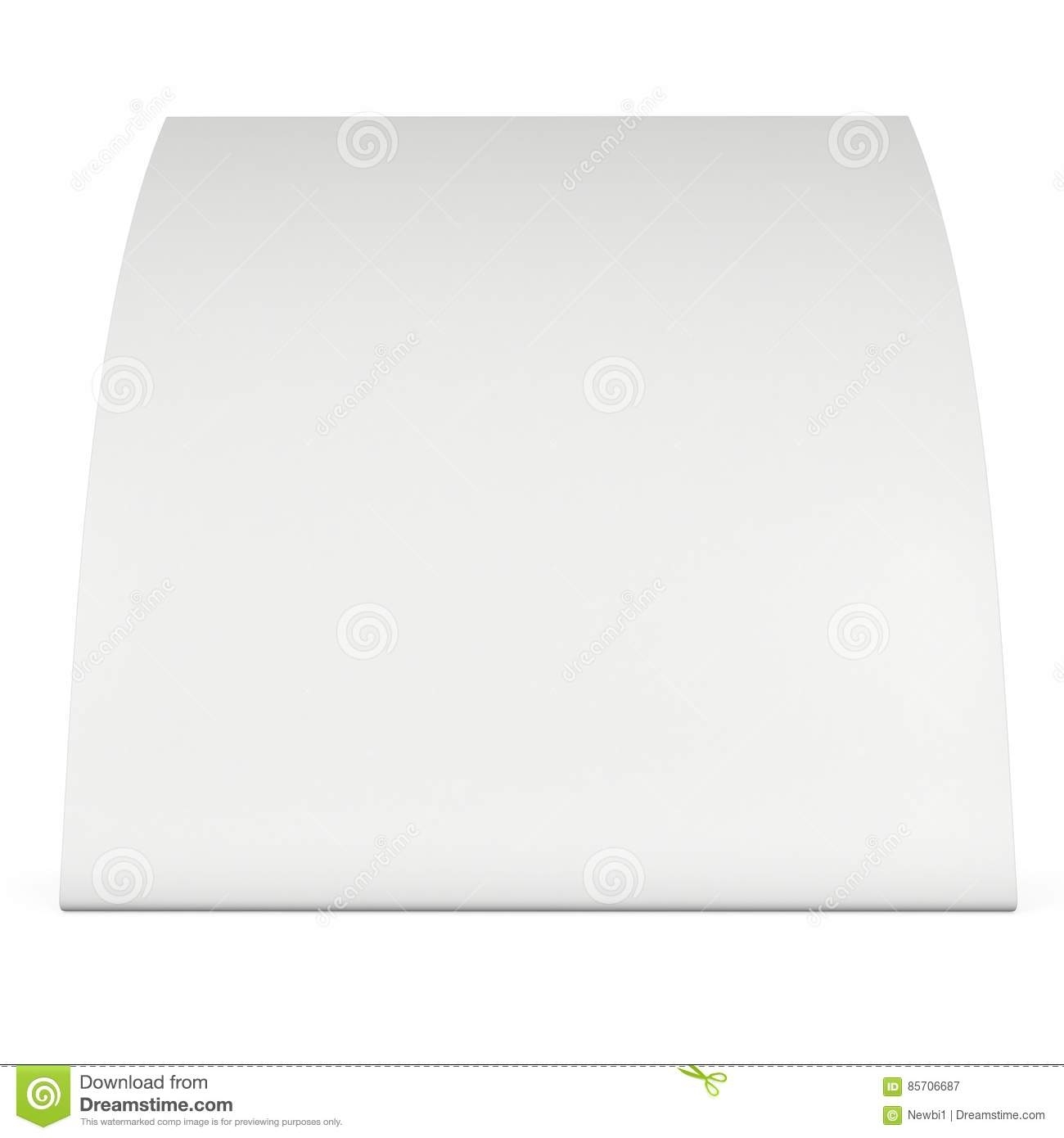 Blank Paper Tent Card. 3D Render. Stock Illustration – Illustration Of Regarding Blank Tent Card Template
