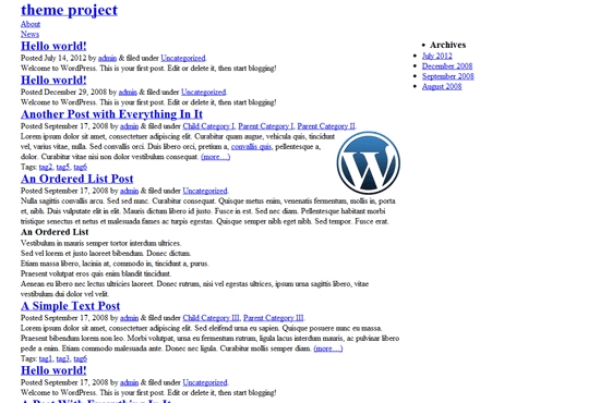 Blank Responsive Html5 WordPress Theme – Dynamicweblab Inside Html5 Blank Page Template