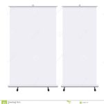 Blank Roll Up Banners Set Isolated On The White Background. Design With Regard To Pop Up Banner Design Template