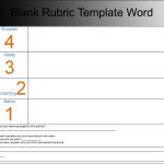 Blank Rubric Template Word | Hq Template Documents throughout Blank Rubric Template