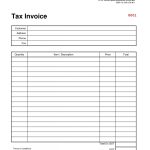 Blank Tax Invoice Template Australia * Invoice Template Ideas Throughout Free Printable Invoice Template Microsoft Word