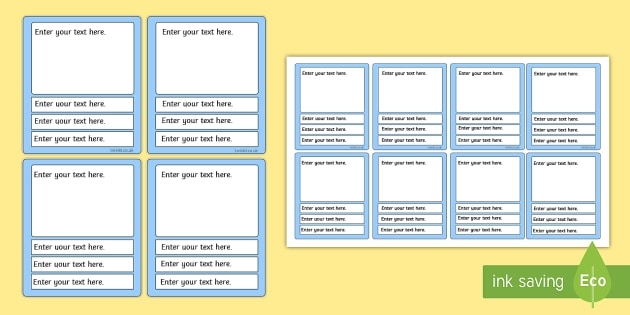 Blank Top Trumps Cards - Editable Top Trumps Templates, Top Within Top Trump Card Template
