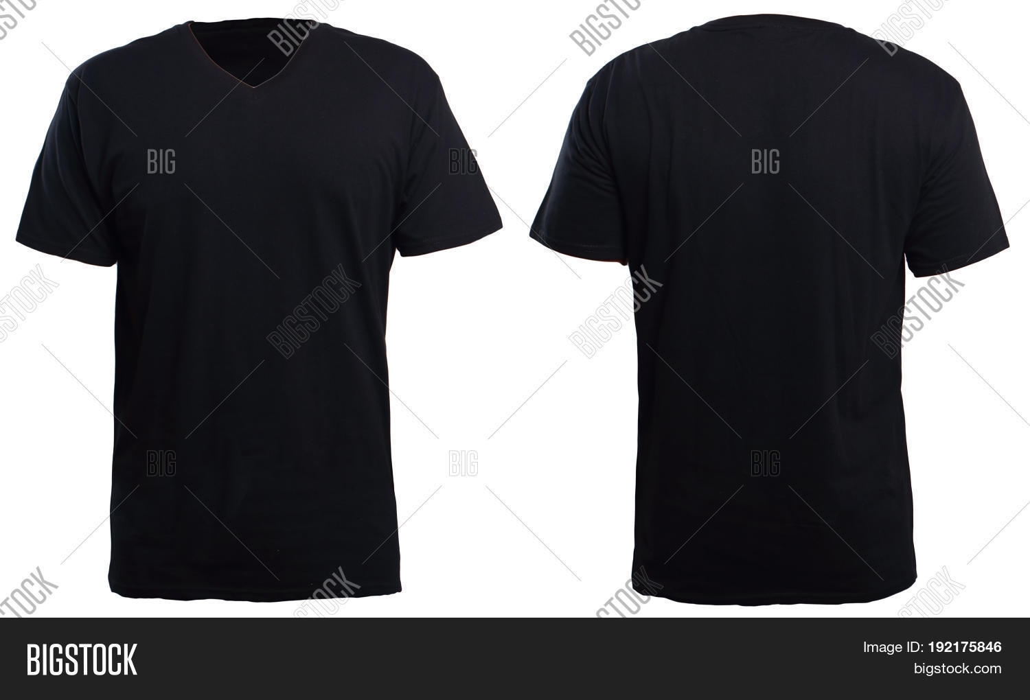 Blank V Neck Shirt Image & Photo (Free Trial) | Bigstock With Blank V Neck T Shirt Template