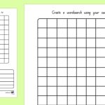 Blank Word Search Worksheets – Blank Word Search Templates Learn With In Blank Word Search Template Free